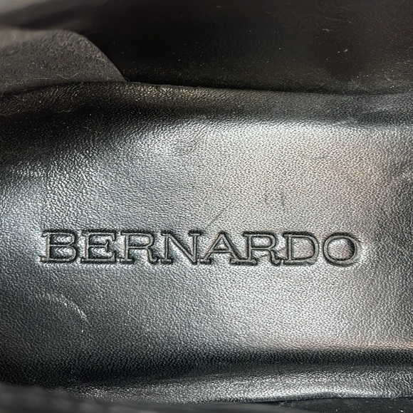 BERNARDO Shoes Chandler Loafer Lug Sole Platform Black Leather Size 6 - Picture 11 of 14